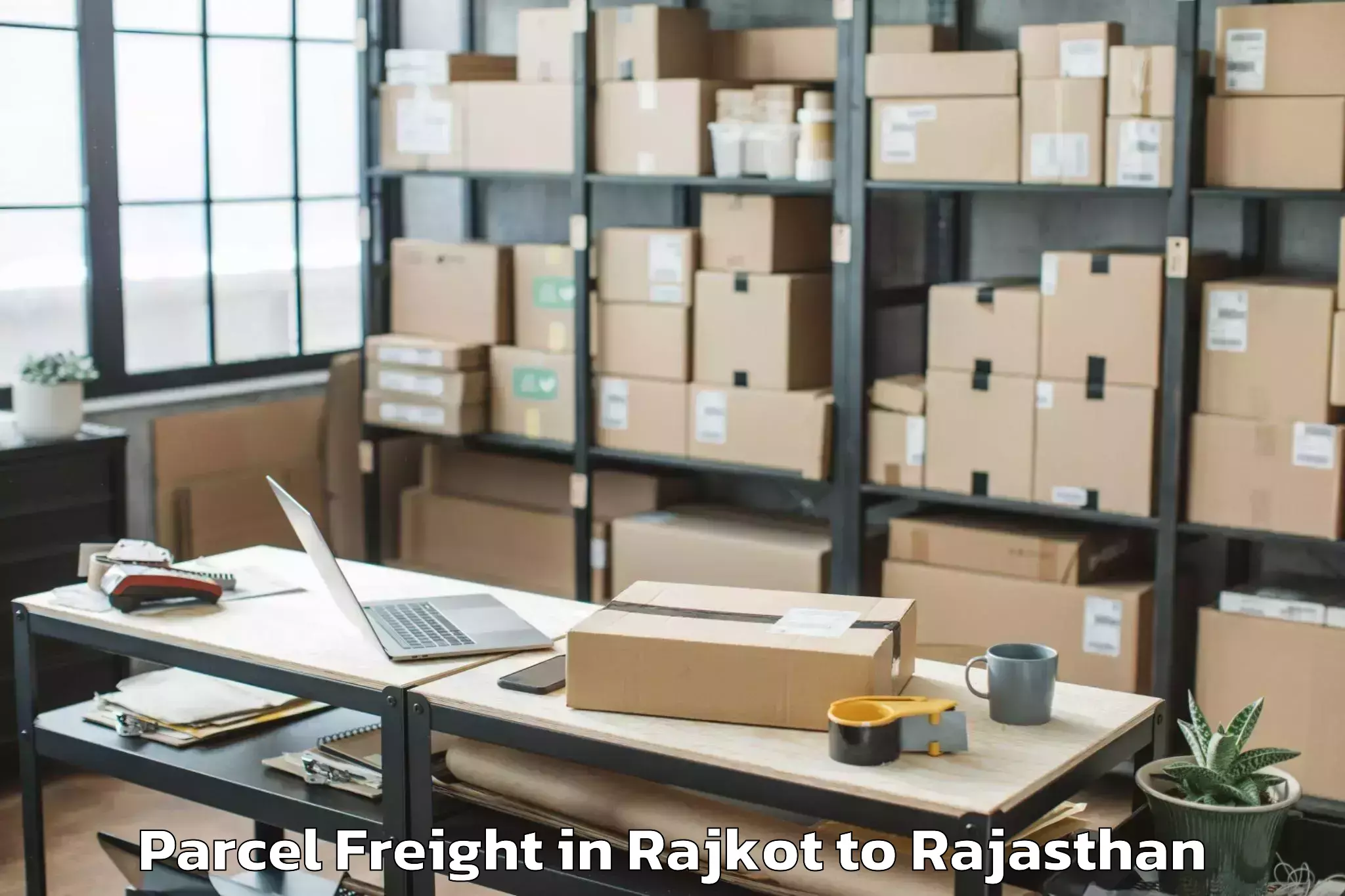 Discover Rajkot to Deeg Parcel Freight